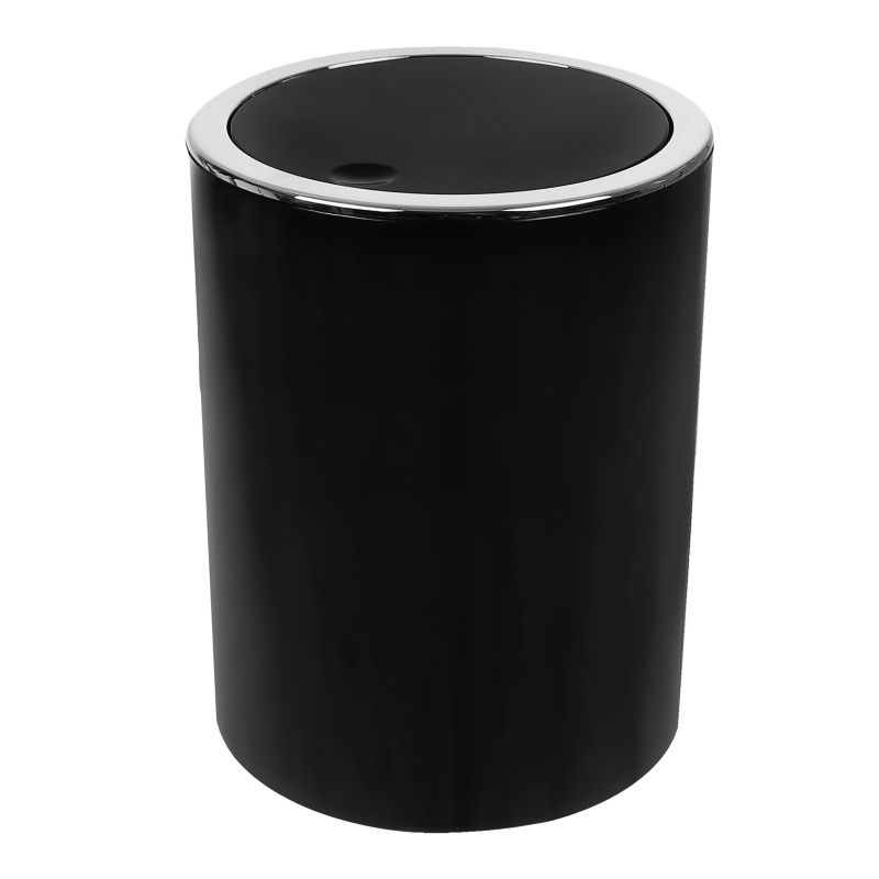 Kosz na śmieci Rodeno 5l czarny elegancki 1 szt.