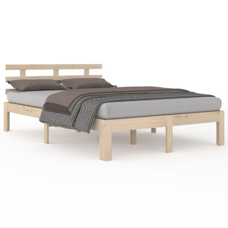 Łóżko drewniane WaszeMeble 160x200 cm brązowe WM-814764 1 szt.