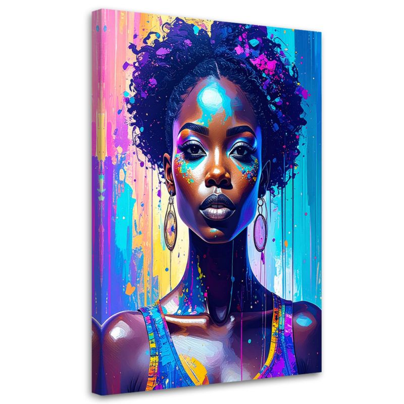 Obraz nowoczesny do salonu Feeby Abstrakcja Portret Kobiety 80x120cm 1szt