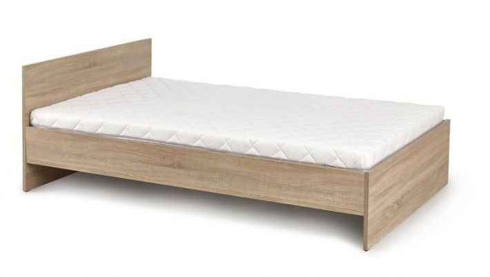 Łóżko pojedyncze Lima 90x200 dąb sonoma HALMAR 1 szt.