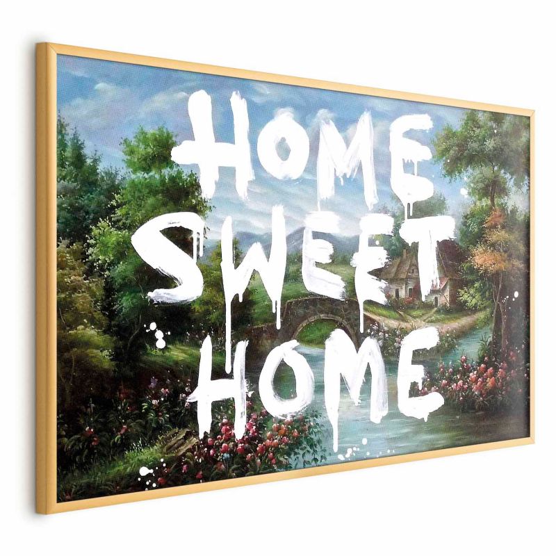 Plakat Artgeist Wymarzony dom 42x29,7 cm z ramą złotą bez marginesu 1 szt