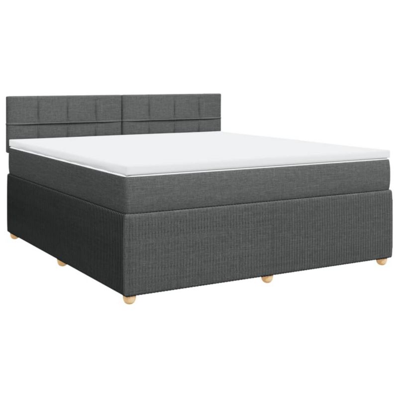 Łóżko kontynentalne WaszeMeble 180x200 cm ciemnoszara WM-3289836 1 szt.