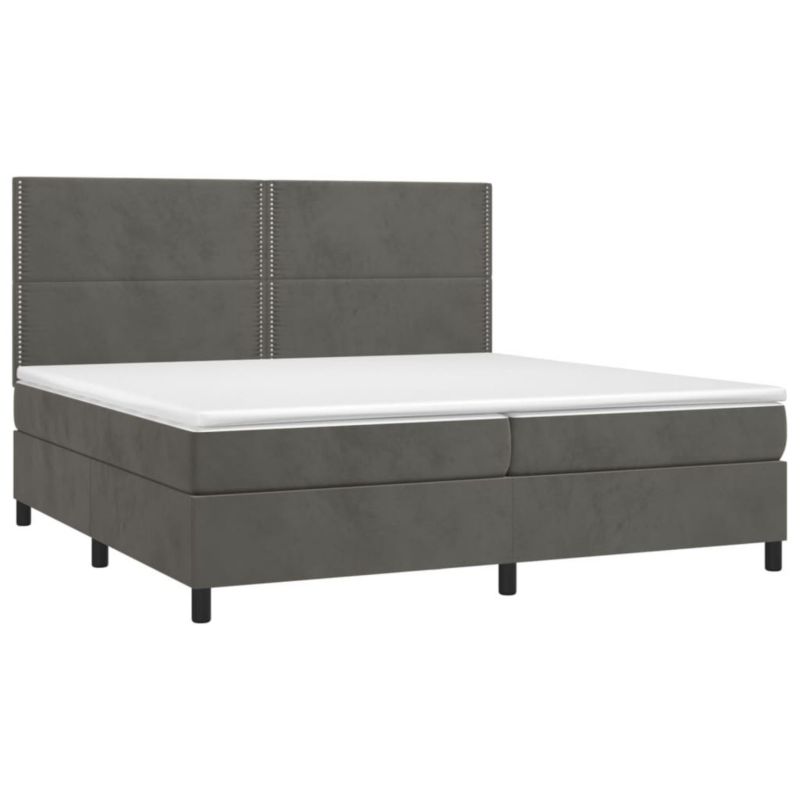 Łóżko kontynentalne WaszeMeble 200x200 cm szary WM-3136084 1 szt.