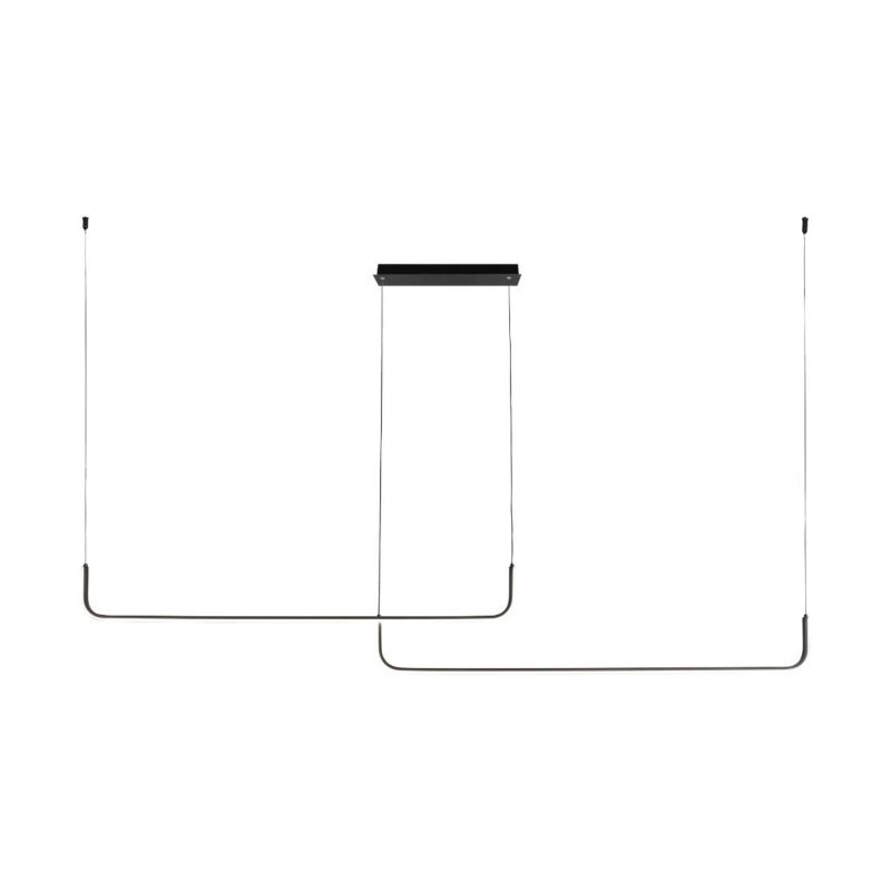 Lampa wisząca Zuma Line Rike 7192 czarna nowoczesna wbudowany LED 40W 1 szt.