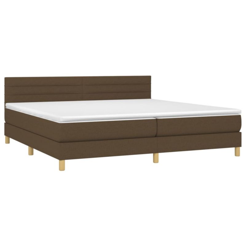 Łóżko kontynentalne WaszeMeble 200x200 cm brązowe WM-3133824 1 szt.