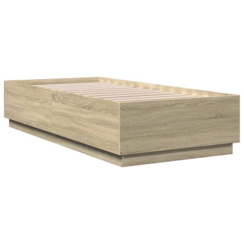 Łóżko drewniane WaszeMeble 90x200 cm brązowe WM-3209634 1 szt.