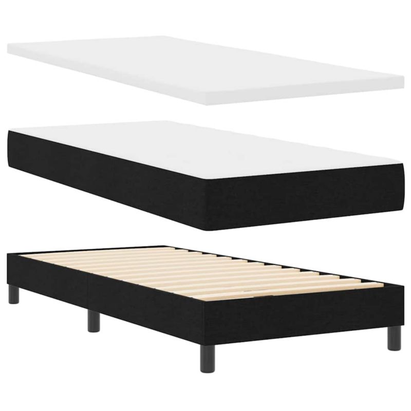 Łóżko z materacem WaszeMeble 90x200 cm czarny WM-3340005 1 szt.