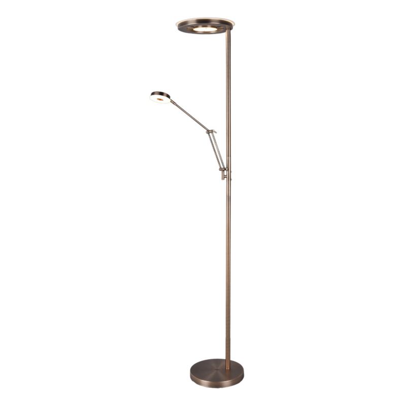 Lampa podłogowa stojąca Trio Bari złoto-biała LED 38W 2700K - 4000K 4600lm wym: 181 x 30 x 30 cm - 1 szt.