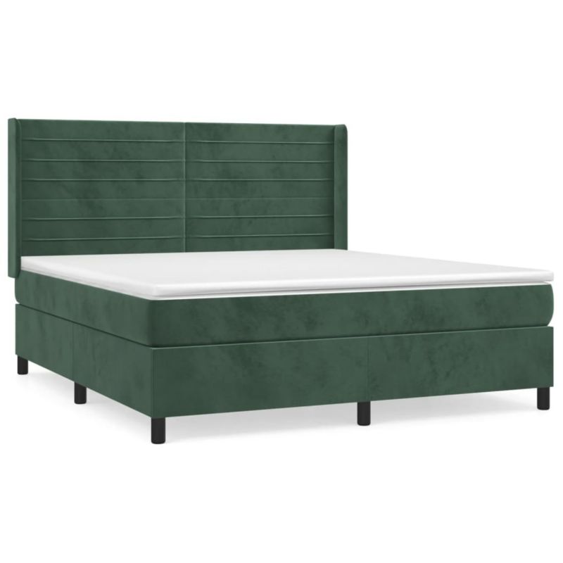 Łóżko z materacem WaszeMeble 180x200 cm zielony WM-3132756 1 szt.