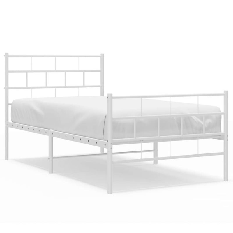 Łóżko metalowe WaszeMeble 100x190 cm biały WM-355720 1 szt.