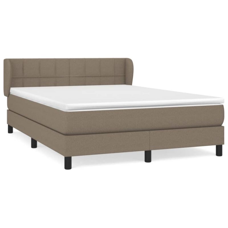 Łóżko z materacem WaszeMeble 140x190 cm taupe WM-3126241 1 szt.