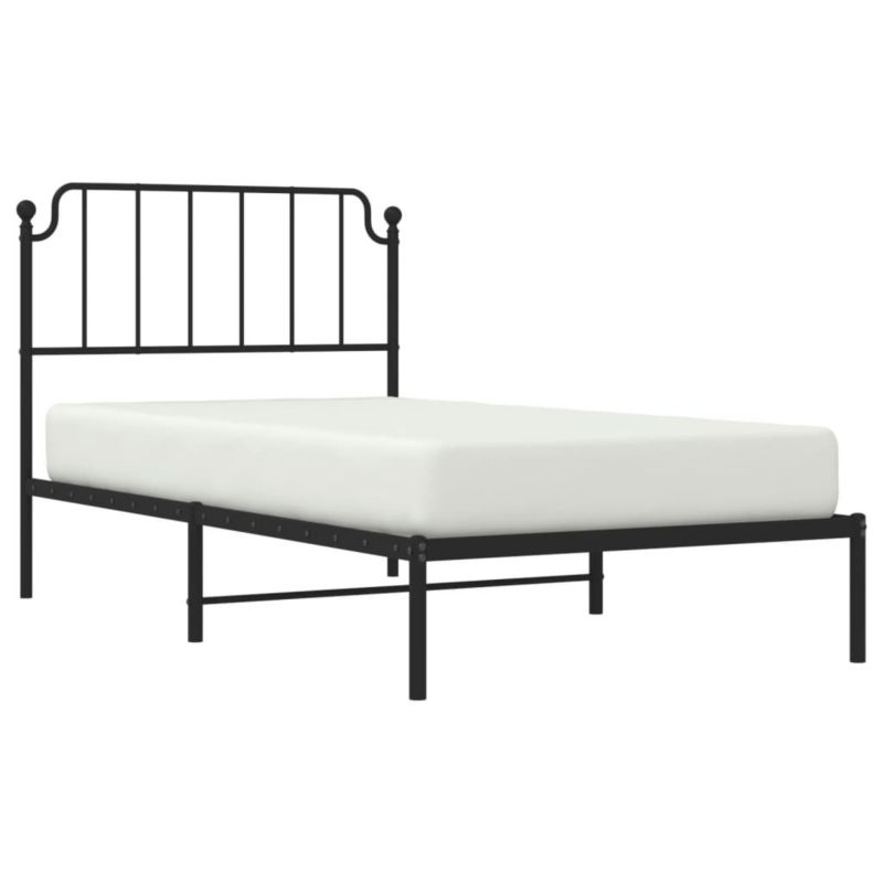 Łóżko metalowe WaszeMeble 100x200 cm czarna WM-373882 1 szt.