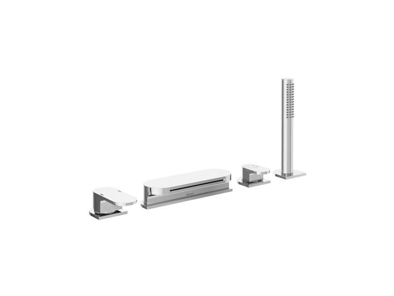 Bateria wannowa stojąca wodospad Ravak CR 025.00 4-otworowa chrom 1 szt