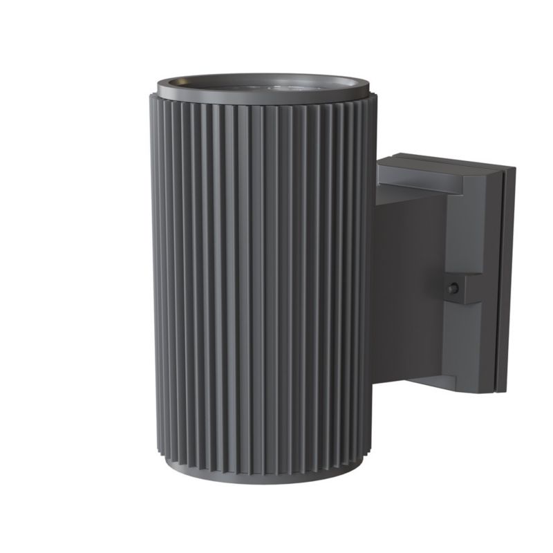 Kinkiet ścienny zewnętrzny Maytoni Rando szaro-transparentny 1 x E27 x 60W IP54 wym: 16 x 16 x 16 cm - 1 szt.