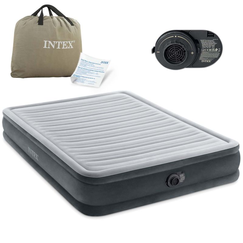 Materac dmuchany Intex 67770ND dwuoosobowy z wbudowaną pompką 203x152x33 cm 1szt.
