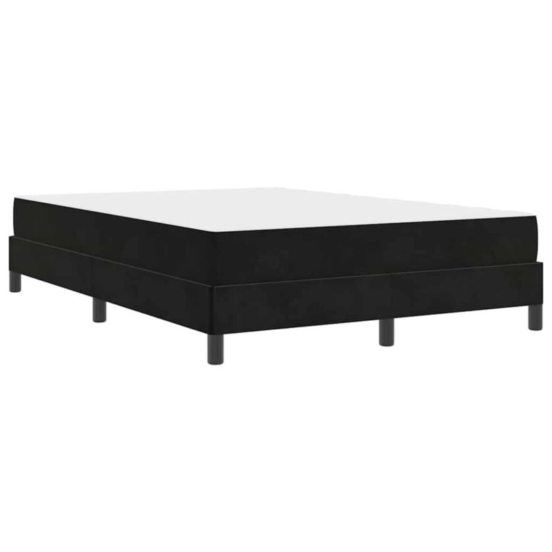 Łóżko z materacem drewniane WaszeMeble 140x190 cm czarny WM-3398691 1 szt.