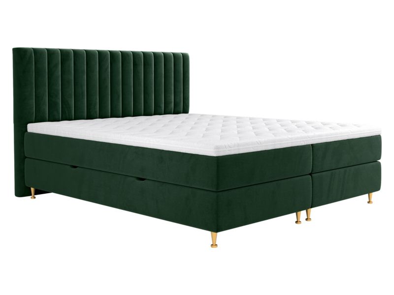 Łóżko kontynentalne MIRJAN 24 Elegance 160x200 wojskowa zieleń 1 szt.