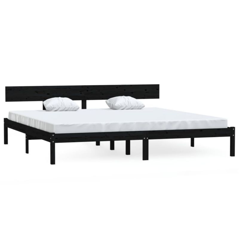 Łóżko drewniane WaszeMeble 180x200 cm czarna WM-810166 1 szt.