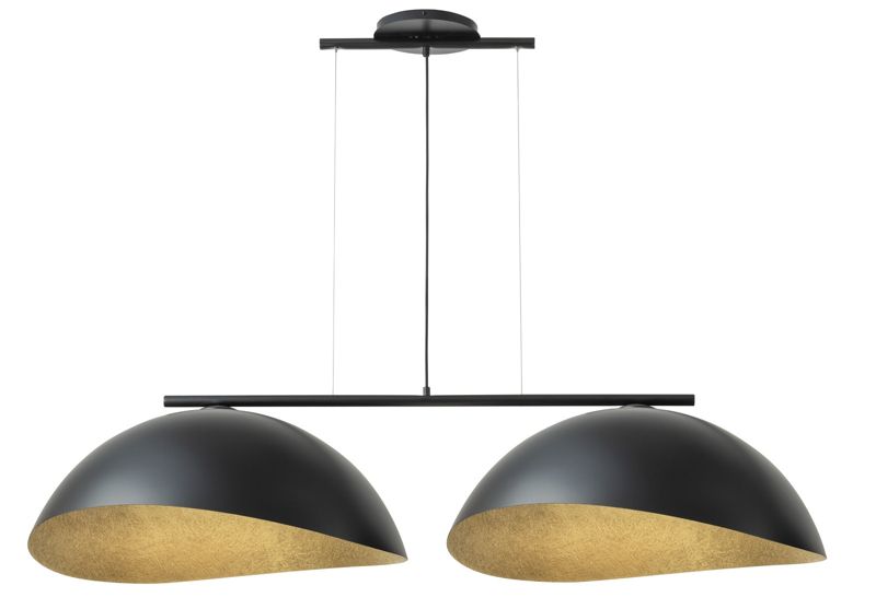 Lampa wisząca Sigma Lighting Solar 3165 czarno-złota dekoracyjna 2xE27 x 1 szt.