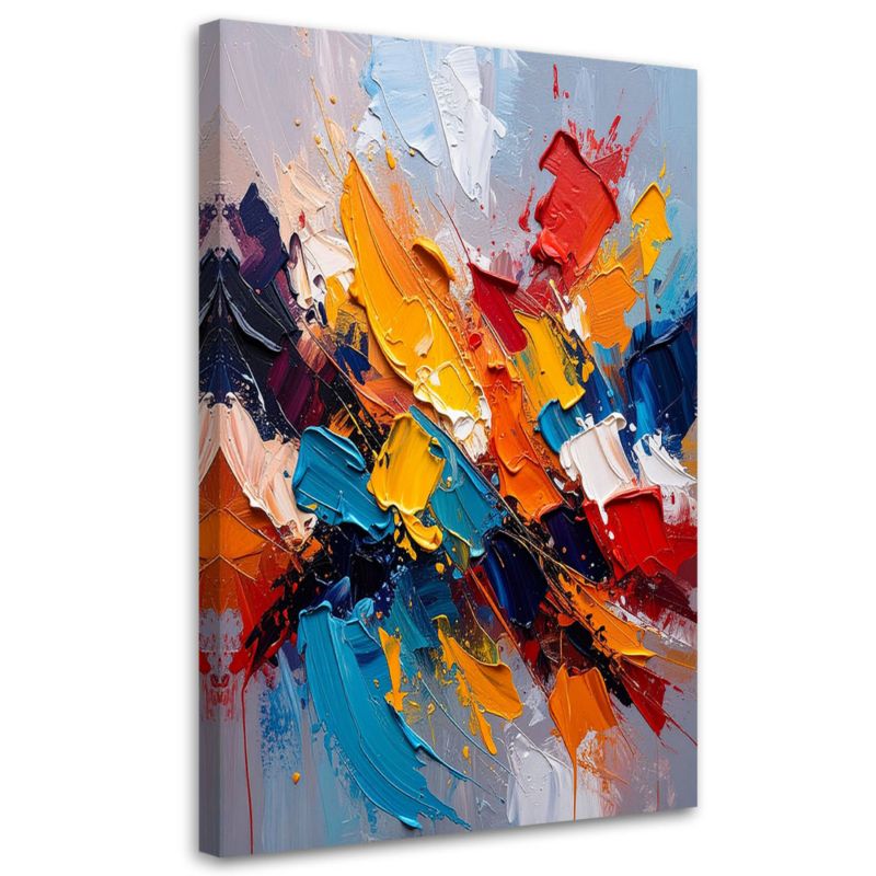 Obraz do salonu Feeby Eksplozja kolorów Abstrakcja efekt farby 40x60cm 1szt