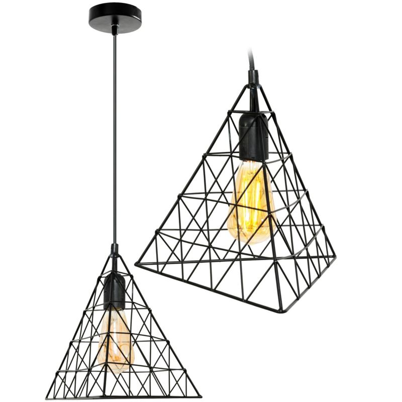 Lampa Sufitowa Wisząca Toolight Lh2058 Czarny 1 Szt