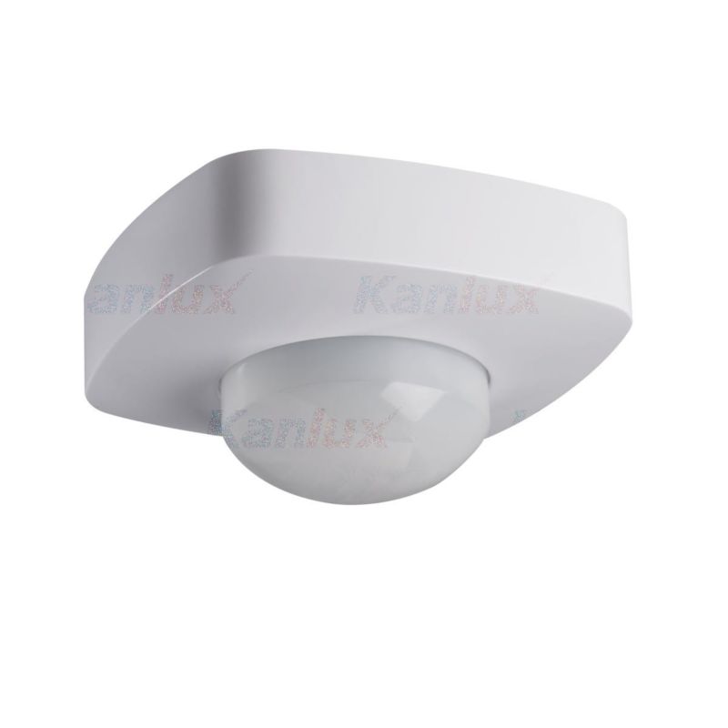 Czujnik ruchu i zmierzchu Kanlux podczerwień PIR biały do 10 metrów sufitowy natynkowy IP20 wym: 6 x 10,2 x 10,2 cm - 1 szt.