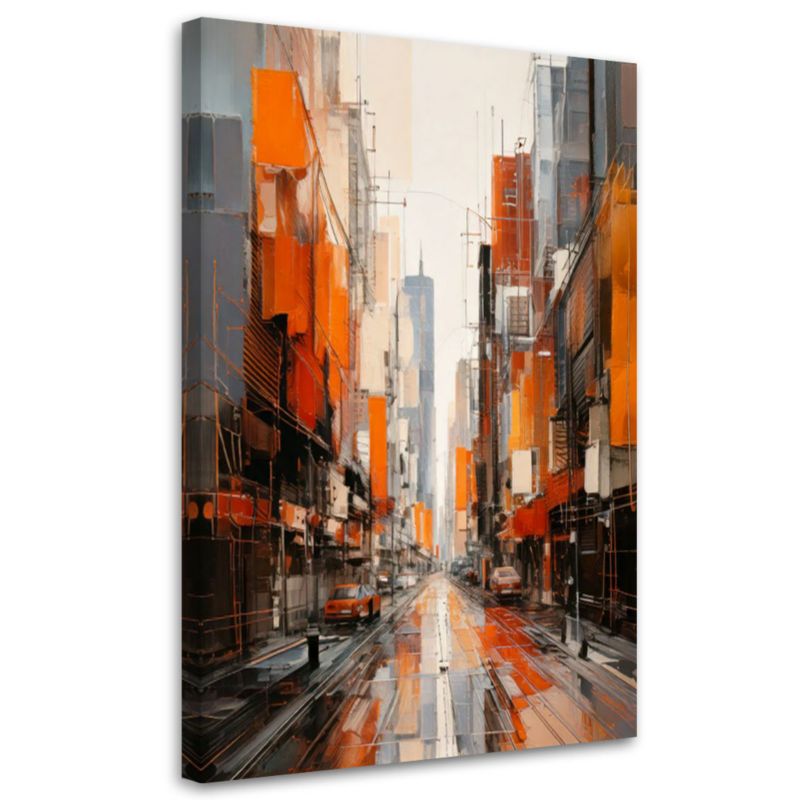 Obraz nowoczesny Feeby Miejska Ulica Perspektywa 80x120cm 1szt