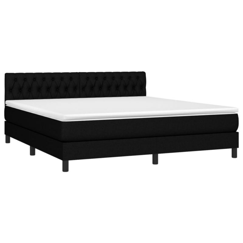 Łóżko kontynentalne WaszeMeble 180x200 cm czarne WM-3133415 1 szt.
