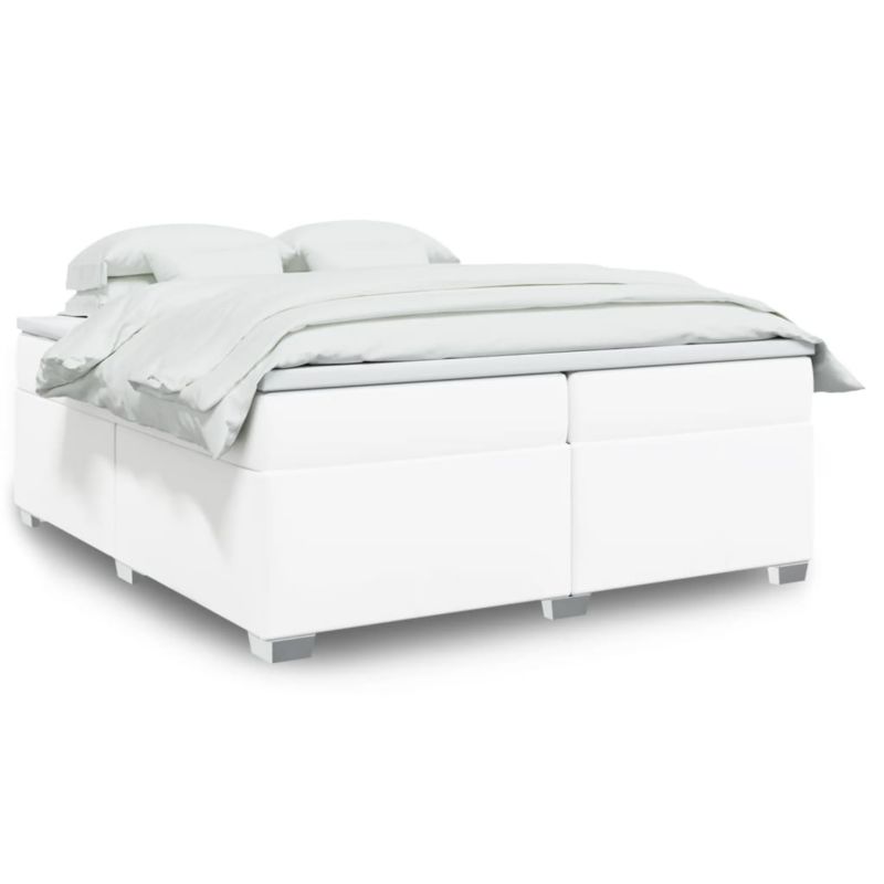 Łóżko z materacem WaszeMeble 200x200 cm biały WM-3285226 1 szt.