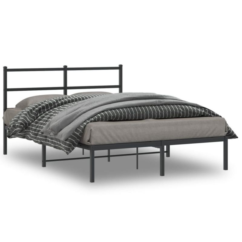 Łóżko metalowe WaszeMeble 140x190 cm czarna WM-355365 1 szt.
