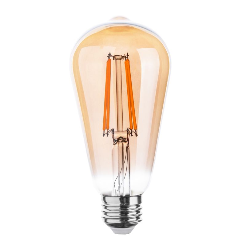 Żarówka LED E27 MasterLED Filament ST64 10W 4000K neutralna biel amber 1 szt.