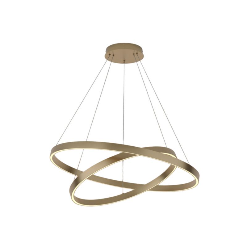 Lampa wisząca Maytoni Rim mosiężna nowoczesna podwójna 3000K wbudowany LED 88W 1 szt.