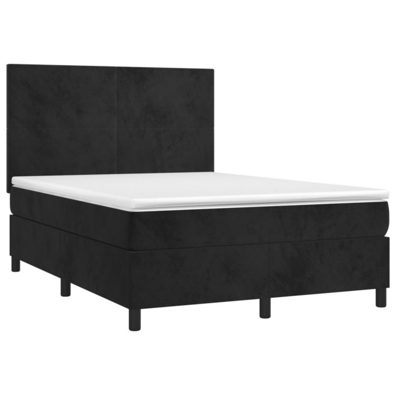 Łóżko kontynentalne WaszeMeble 140x190 cm czarny WM-3136001 1 szt.