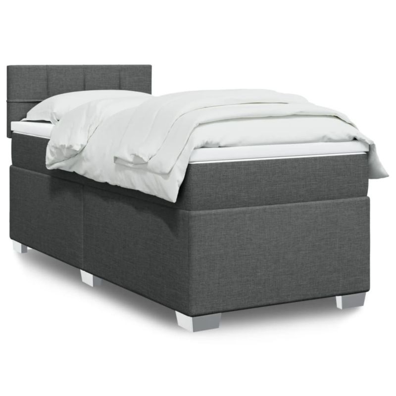 Łóżko kontynentalne WaszeMeble 100x200 cm ciemnoszara WM-3288100 1 szt.