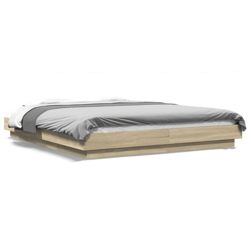 Łóżko drewniane WaszeMeble 150x200 cm brązowe WM-3281093 1 szt.