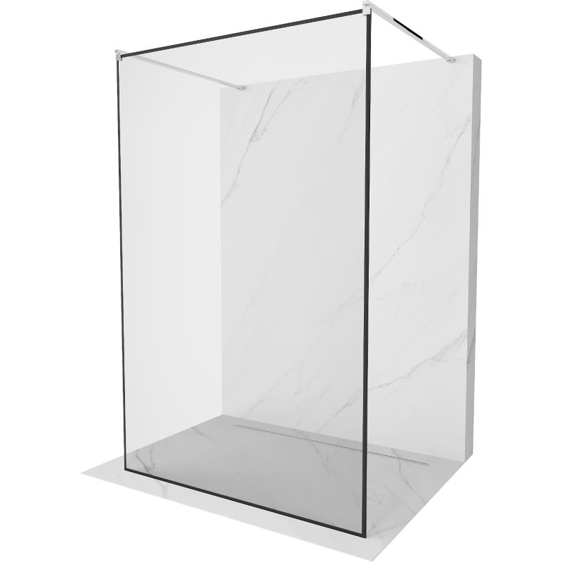 Ścianka prysznicowa Mexen Kioto czarny wzór 160x200 cm 800-160-002-01-70 1 szt.