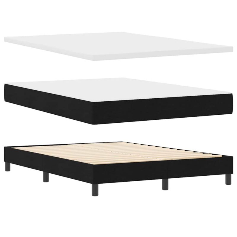 Łóżko z materacem WaszeMeble 140x190 cm czarny WM-3341162 1 szt.