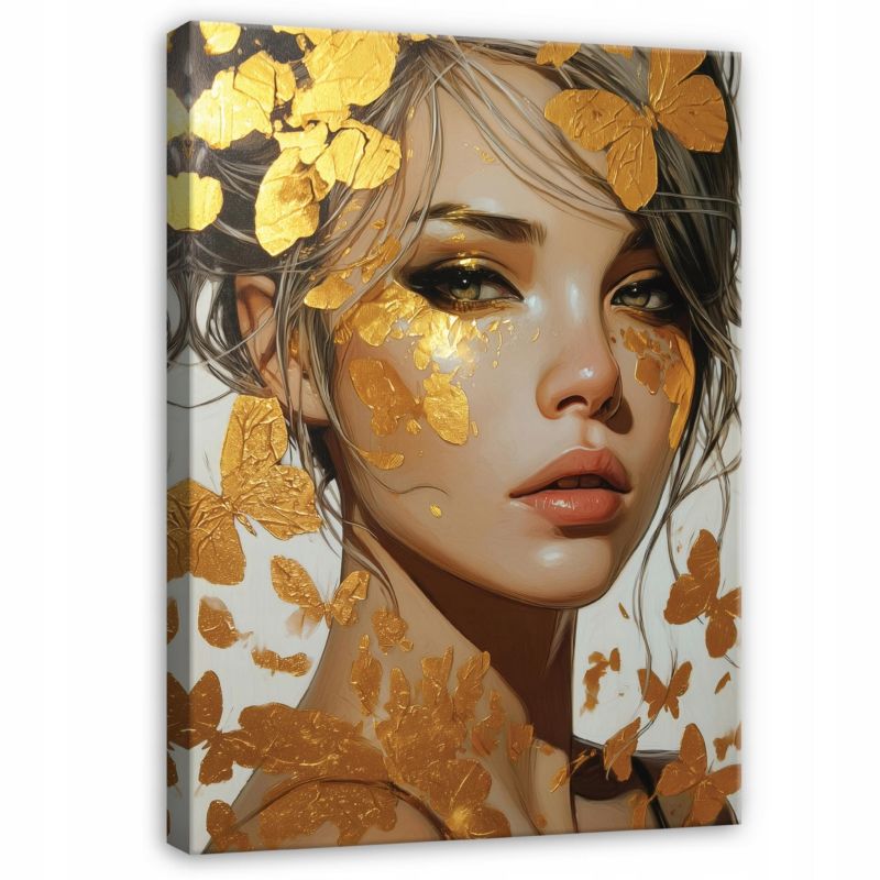 Obraz Na Płótnie Canvas WALLARENA 60x40 cm Obraz Ścienny Do Sypialni Salonu Kobieta Abstrakcja 1 szt.
