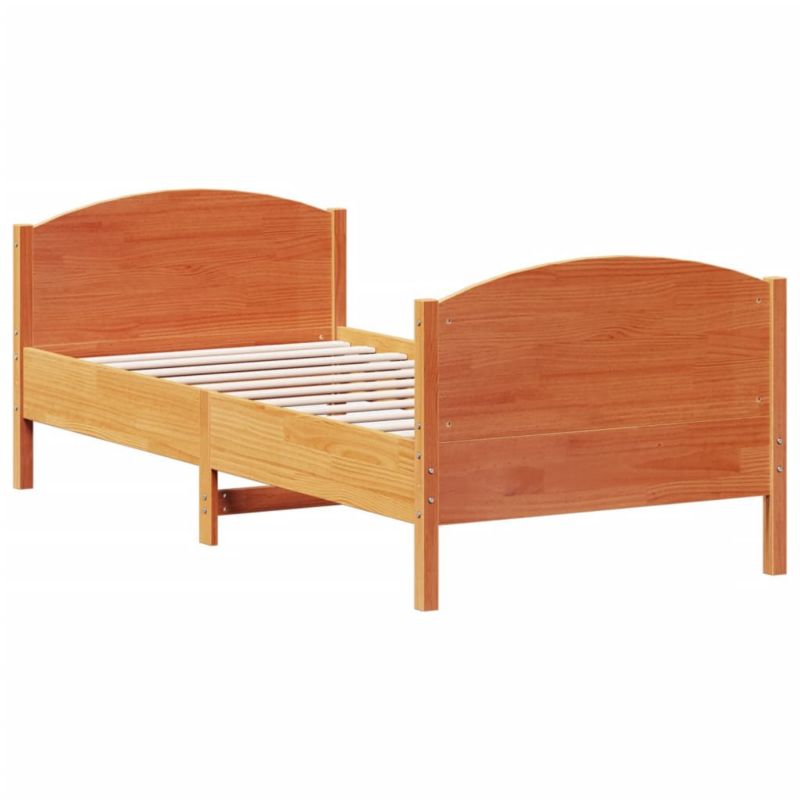 Łóżko drewniane WaszeMeble 90x200 cm brąz WM-842569 1 szt.