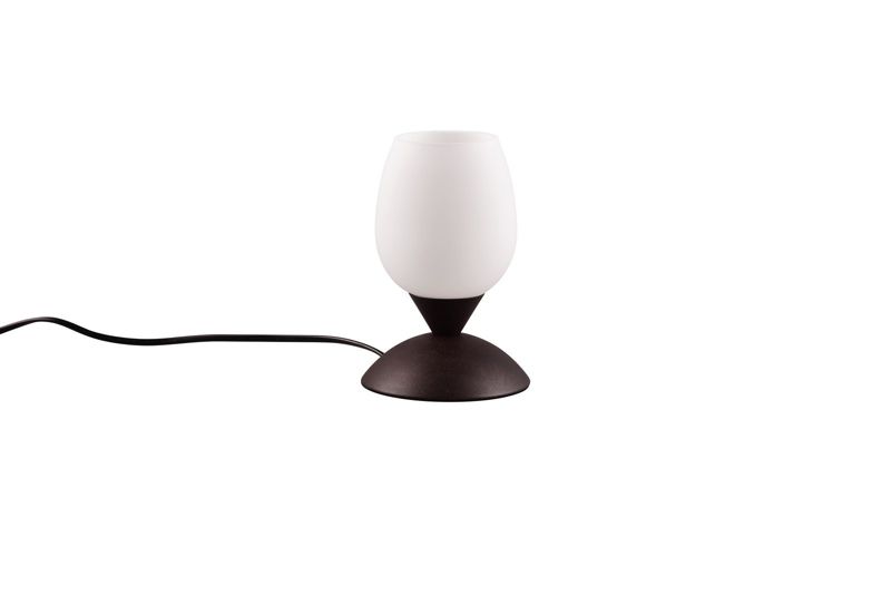 Lampa stołowa RL Cup Ii brązowo-biała 1 x E14 x 40W IP20 wym: 18 x 12 x 12 cm szkło - 1 szt.