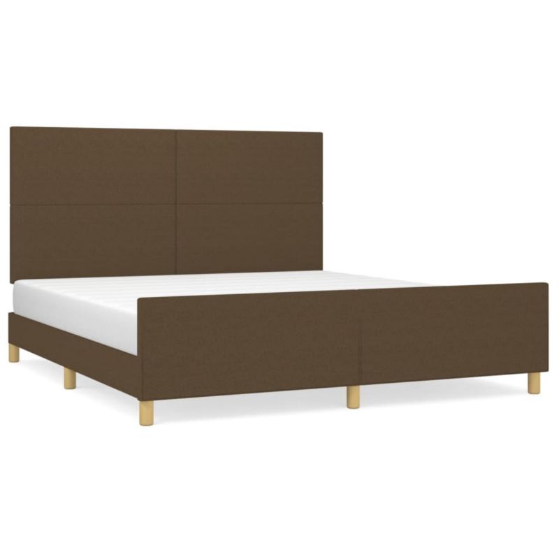 Łóżko tapicerowane WaszeMeble 160x200 cm Brązowe WM-3124906 1 szt.