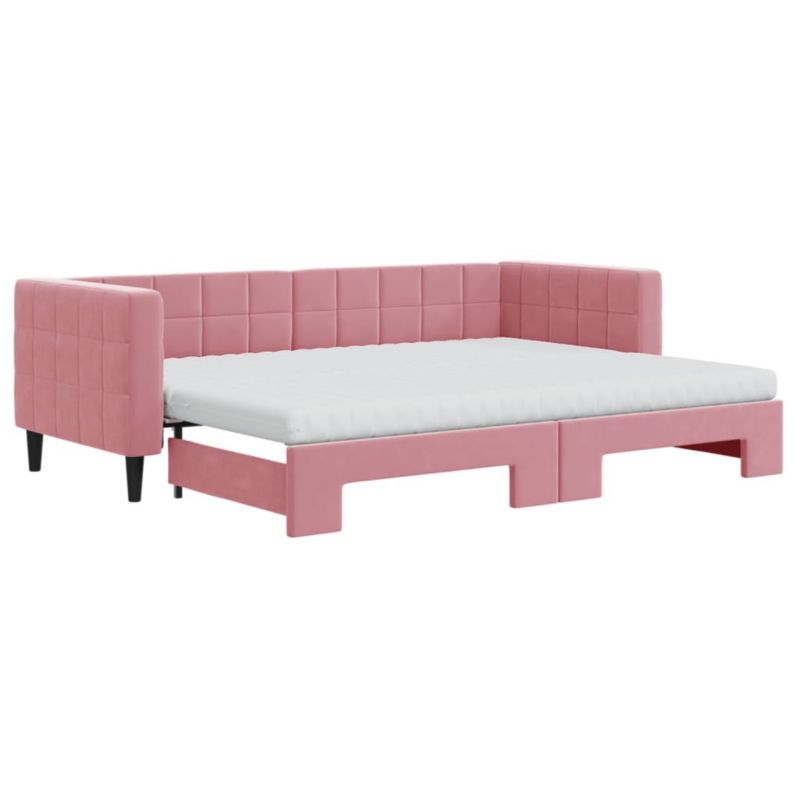 Łóżko dzienne WaszeMeble 80x200 cm rozsuwane różowe WM-3196711 1 szt.