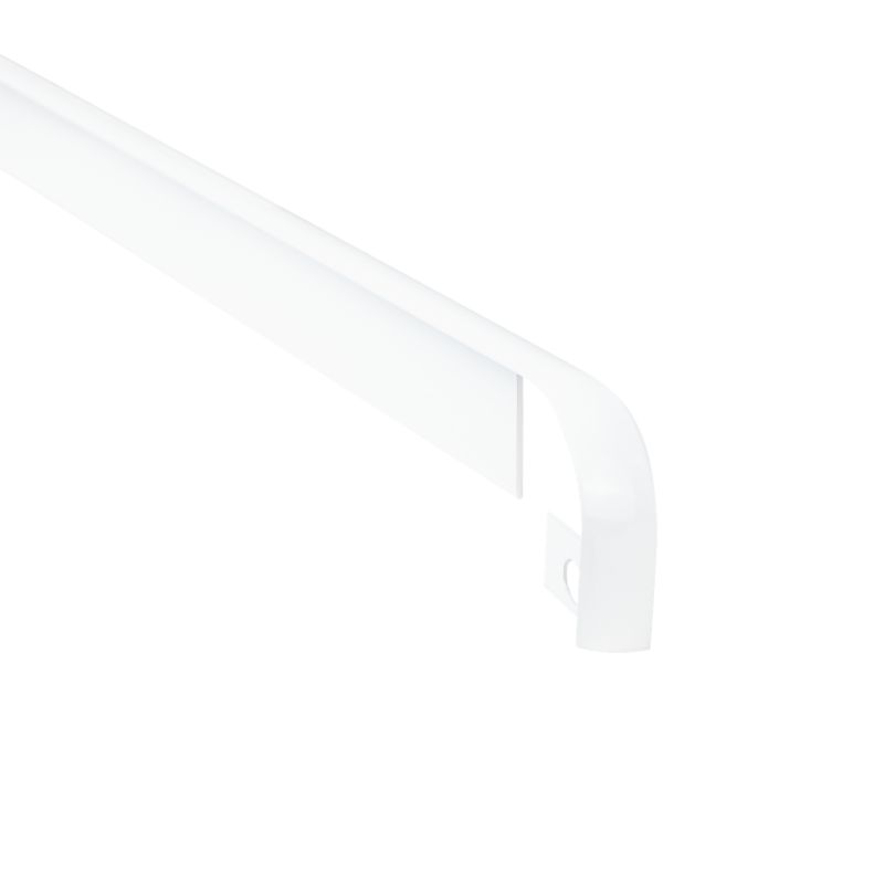 Listwa przyblatowa Cezar aluminiowa szczotkowana 28 mm 62 cm biała