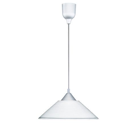 Lampa wisząca Trio Diego srebrno-biała wym: 125 x 30 x 30 cm 1xE27 x 1 szt.