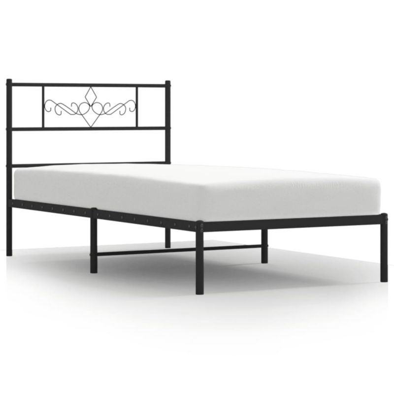Łóżko metalowe WaszeMeble 90x200 cm czarny WM-355260 1 szt.