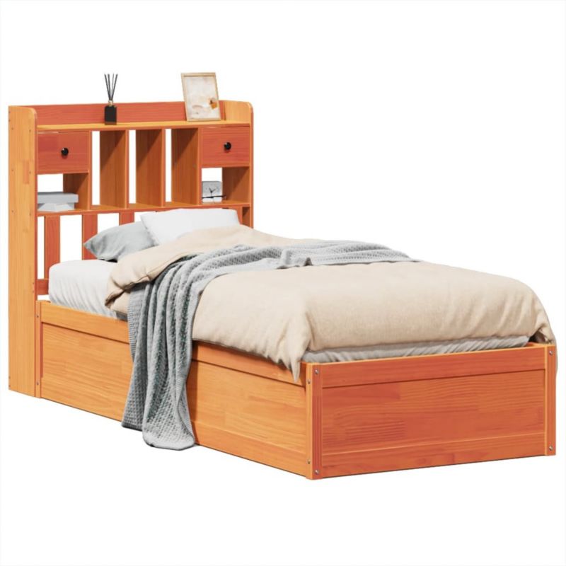 Łóżko drewniane WaszeMeble 75x190 cm brąz WM-3323520 1 szt.