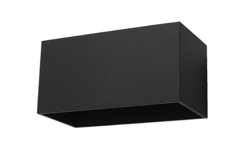 Kinkiet ścienny Sollux Lighting Quad czarny 2 x G9 x 40W IP20 wym: 10 x 20 x 20 cm - 1 szt.