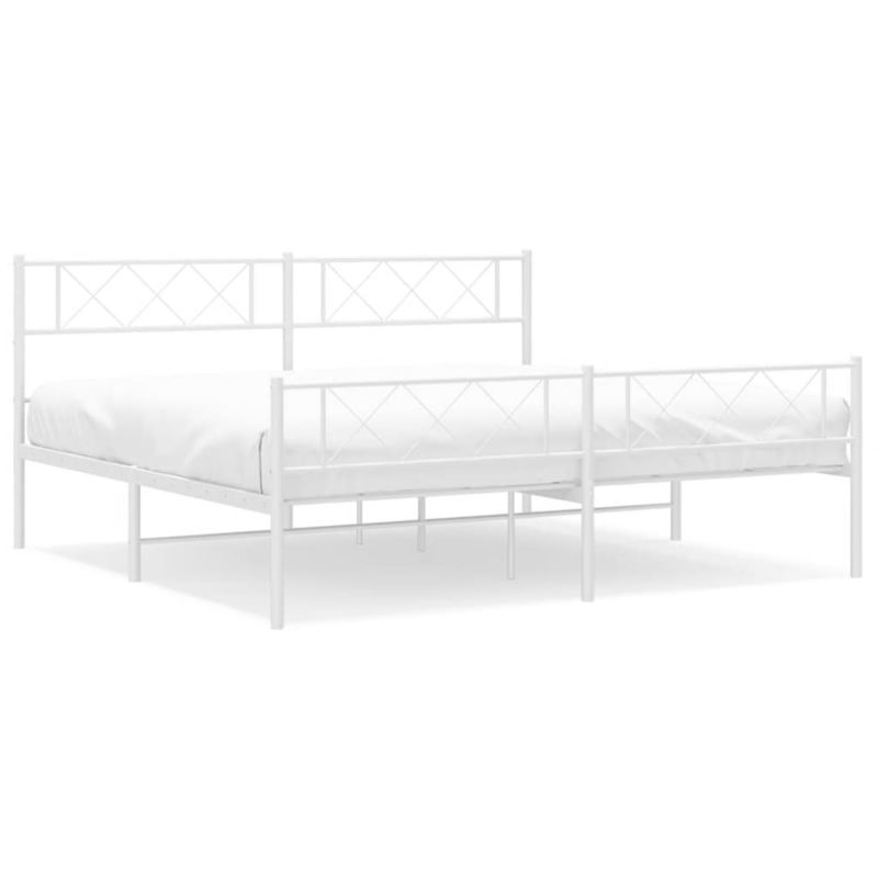 Łóżko metalowe WaszeMeble 183x213 cm biały WM-372349 1 szt.
