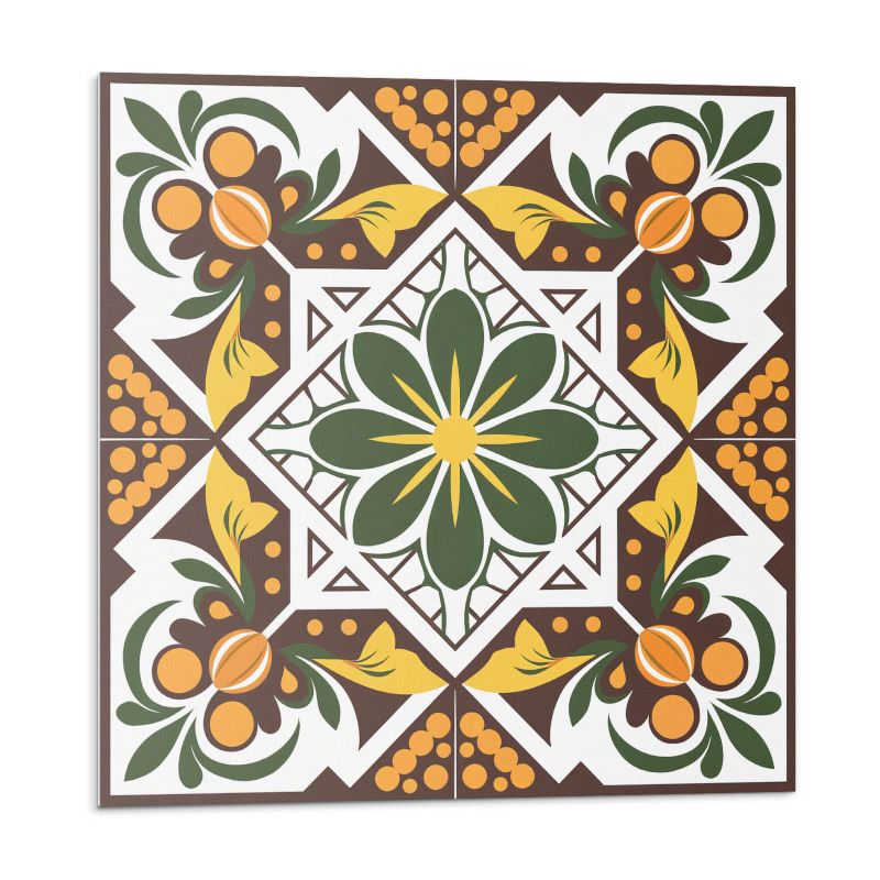 Kafelki samoprzylepne Wallfluent 20x20 cm Kwiatowy wzór roślinny 20 szt.