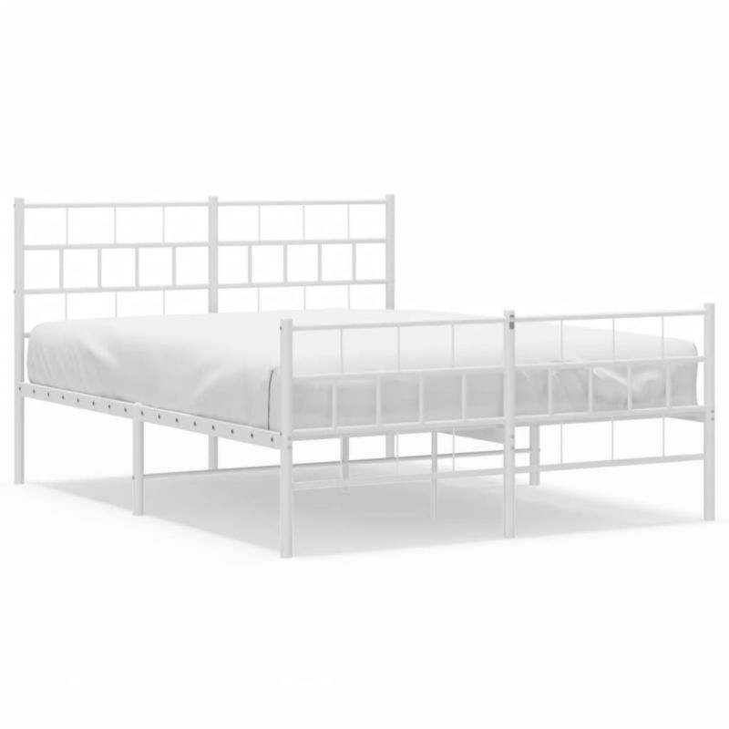 Łóżko metalowe WaszeMeble 140x190 cm biały WM-355726 1 szt.